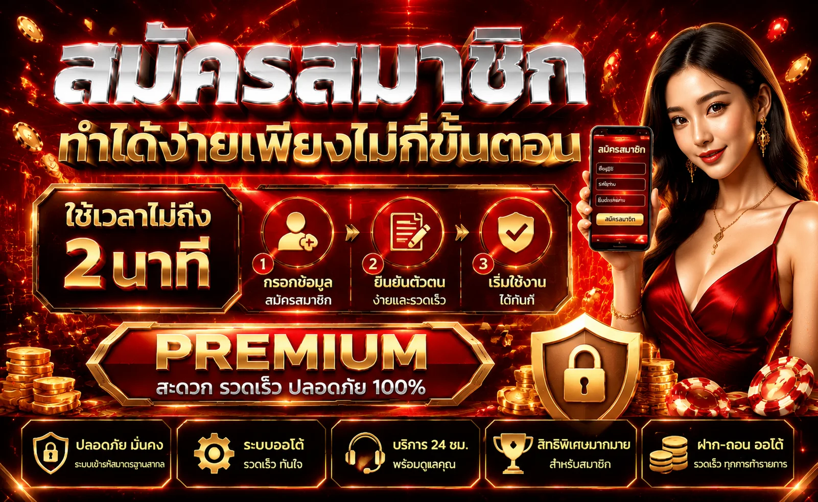 M4JR สมัครสมาชิกและเข้าสู่ระบบ ง่าย 3 ขั้นตอนบนมือถือ